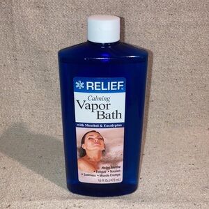 1 Relief Calming Menthol Eucalyptus Vapor Bath 16oz Great for Muscle Cramps New